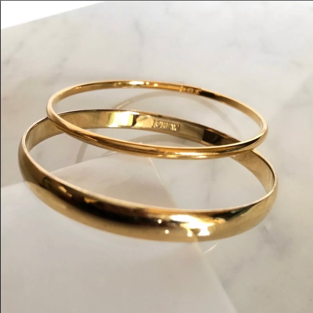 J. Crew Pair of Gold Bangle Bracelets